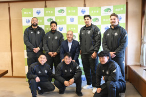 狭山セコムラガッツが狭山市長を表敬訪問　新シーズンへの決意、創部40周年の新スタジアム計画も